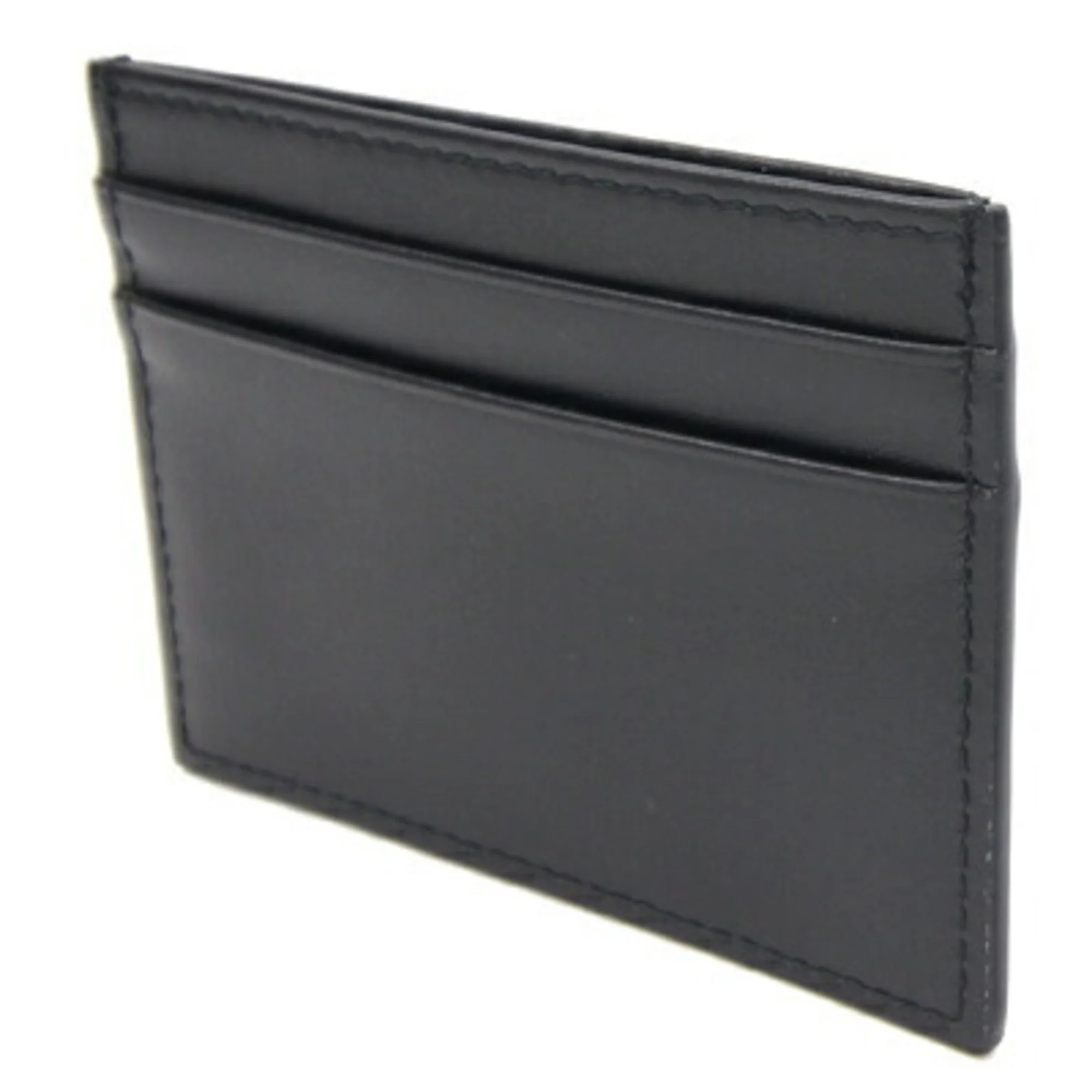 Pre-Owned Dolce & Gabbana Card Case Black Leather Pass Men's DOLCE&GABBANA (Like New)