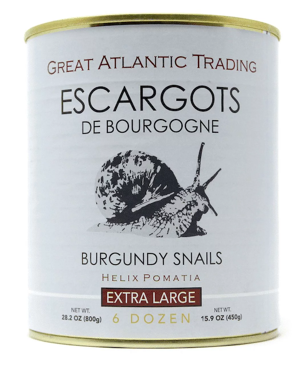 Escargots - 72 Pieces of Organic Helix Burgundy Snails - Land Lobster