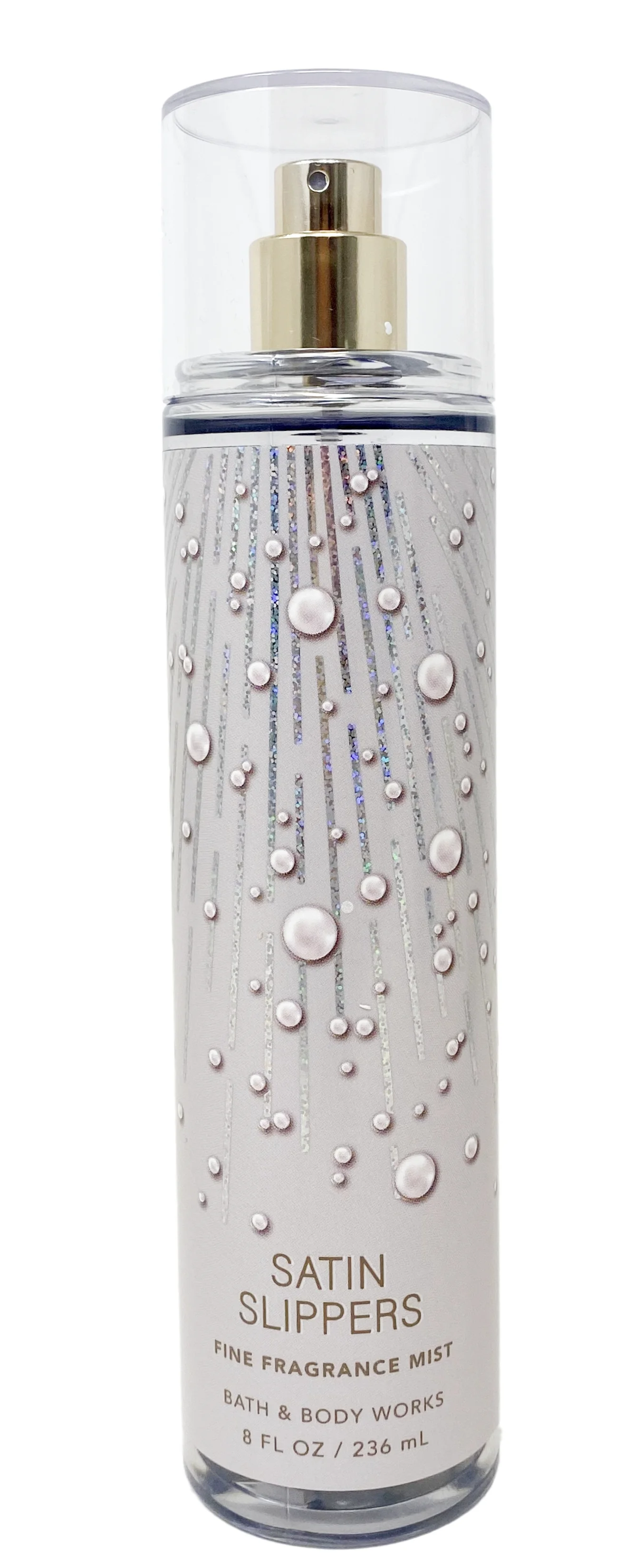 Bath & Body Works Satin Slippers - Pack of Three - Fine Fragrance Mist with a Natural Oats Sample Soap.