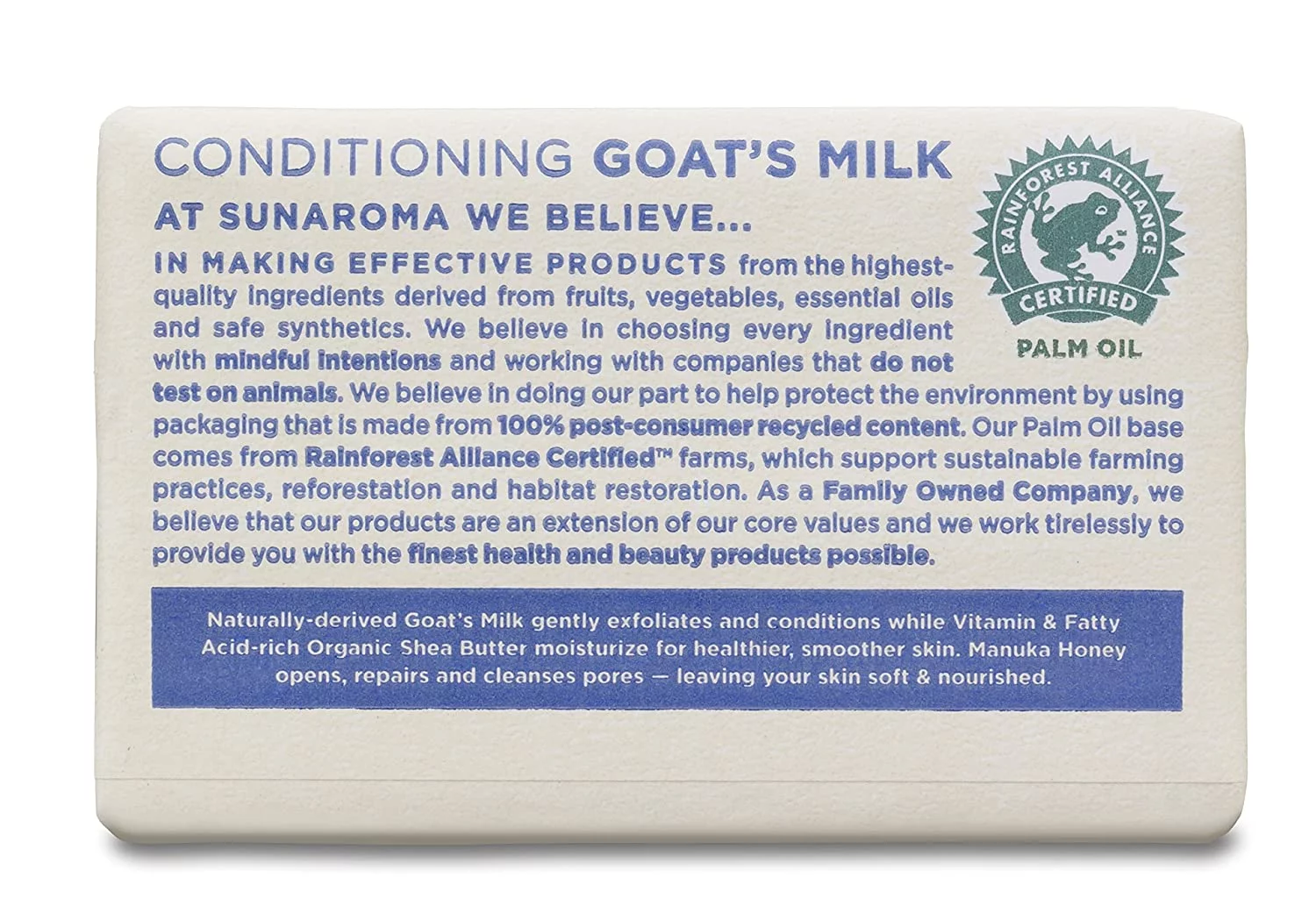 Sunaroma Conditioning Goat's Milk Soap 8 oz (Pack of 3)