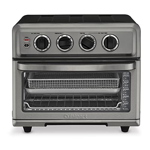 Cuisinart Air Fryer + Convection Toaster Oven, 8-1 Oven with Bake, Grill, Broil & Warm Options, Stainless Steel, TOA-70