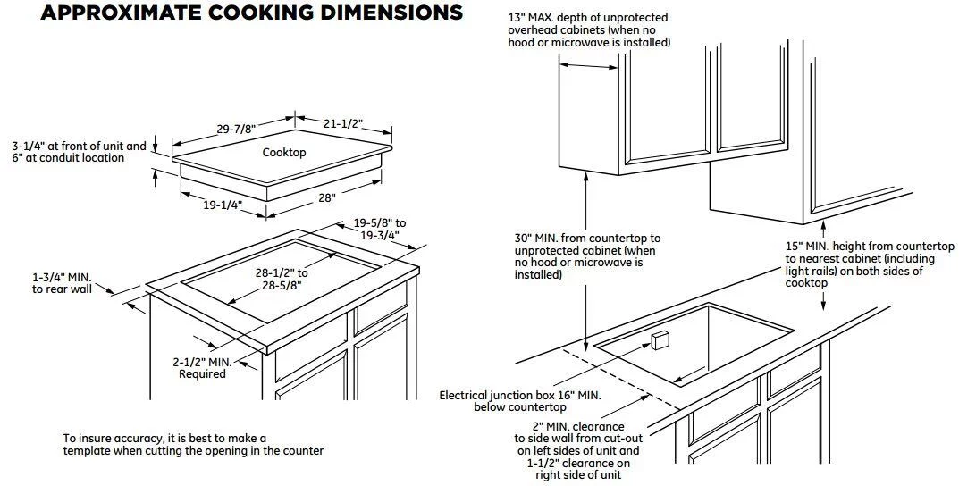 GE Profile Series 30-inch Built-in Knob Control Electric Cooktop