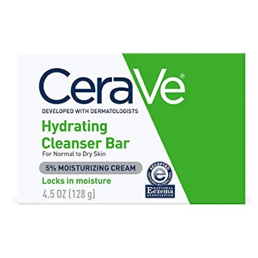 CeraVe Hydrating Cleansing Bar for Normal to Dry Skin, 4.5 Oz, 6 Pack