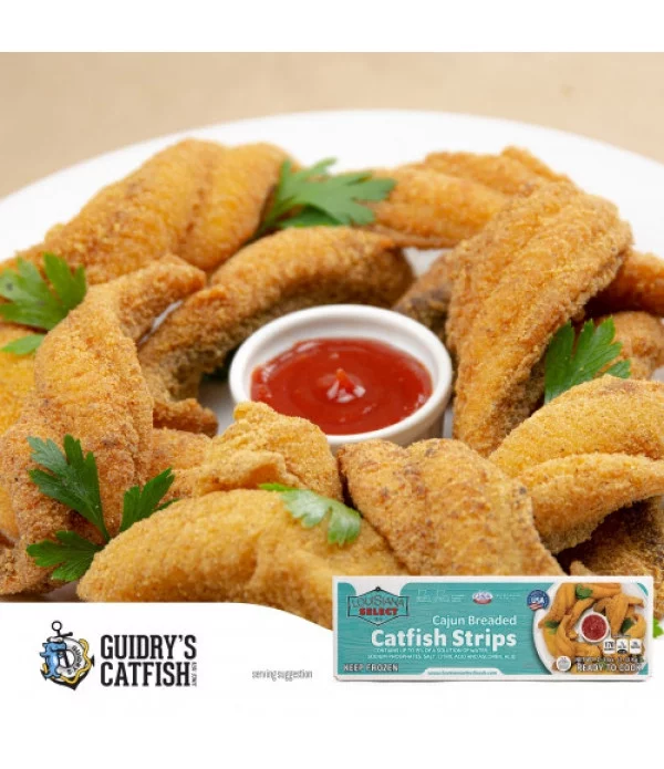 Guidry's Breaded LA Select Catfish Fillet Strips 2.5lb