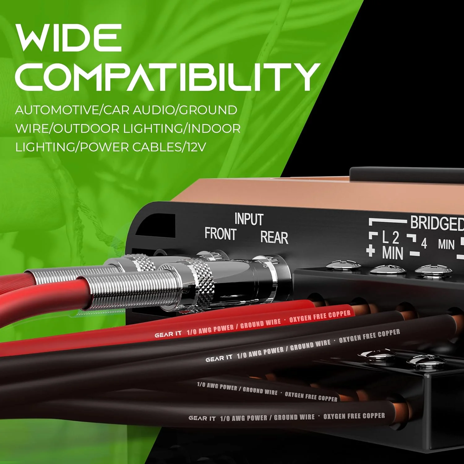 GearIT 1/0 Gauge Wire Oxygen Free Copper OFC (25ft - Red Translucent) 0 AWG - Primary Automotive Wire Power/Ground, Battery Cable, Car Audio Speaker, RV Trailer, Amp, Electrical 0ga - 25 Feet