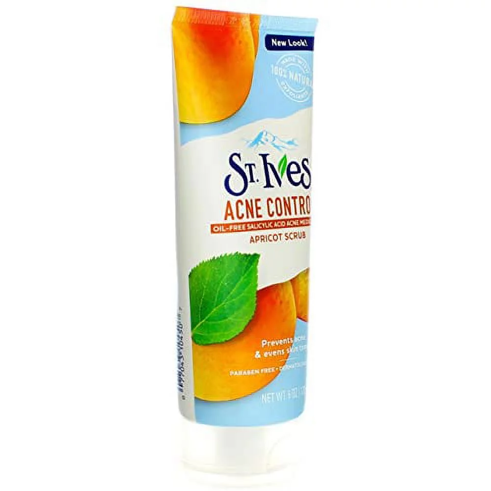 St. Ives Acne Control Medicated Apricot Scrub, 6 Oz (3 Pack)