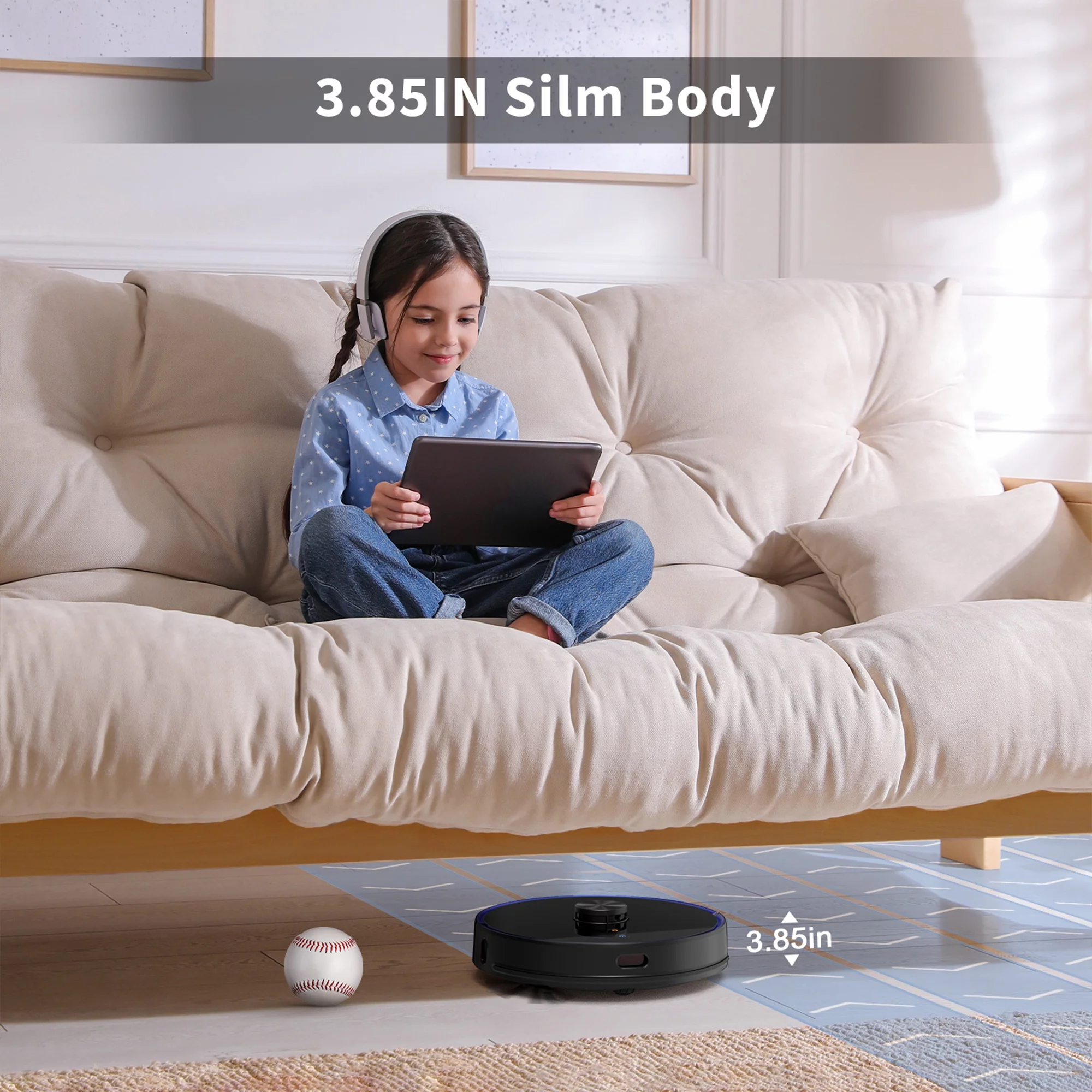 VIOMI S9 Smart Robot Vacuum Cleaner w/ Auto Self Emptying & Alexa, Black