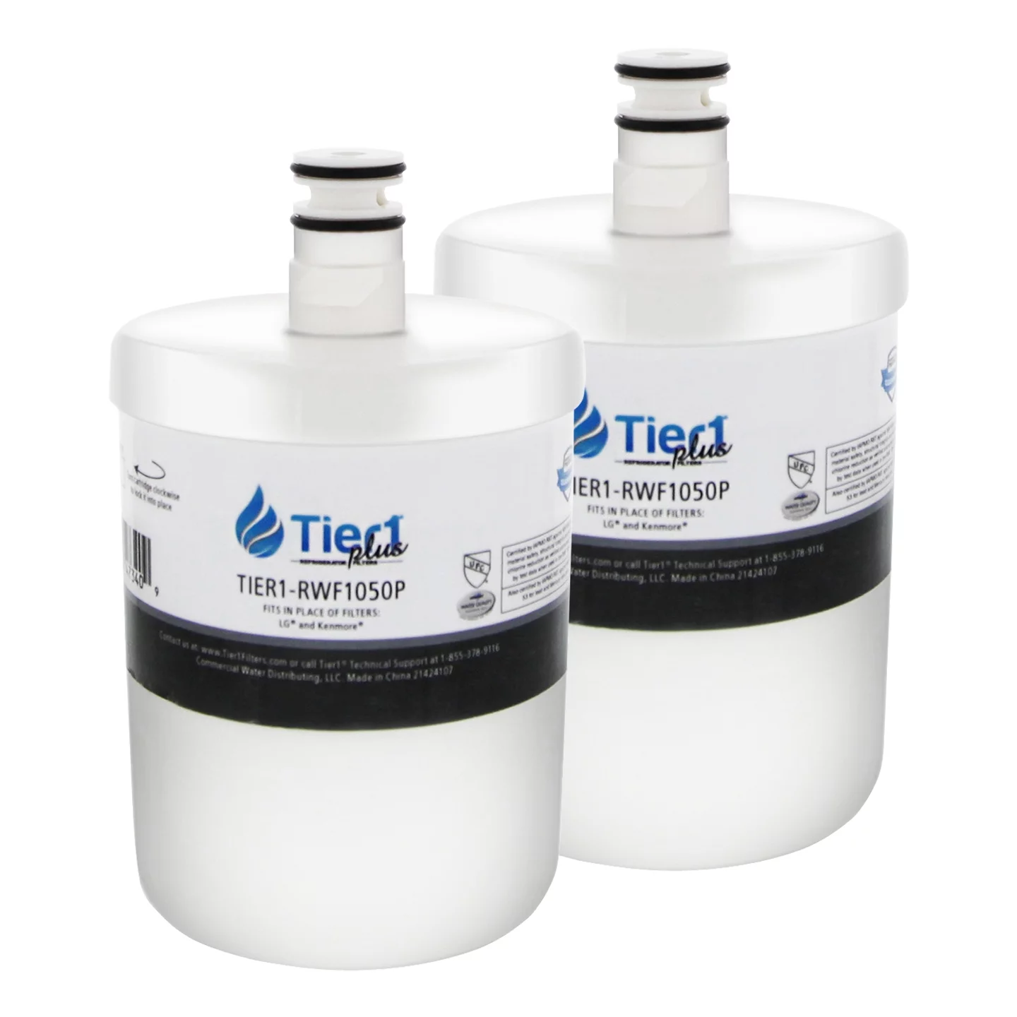 Tier1 Plus NSF 53&42 Certified Replacement for 5231JA2002A / LT500P LG Comparable Refrigerator Water Filter, 2-Pack - Reduces 99% LEAD