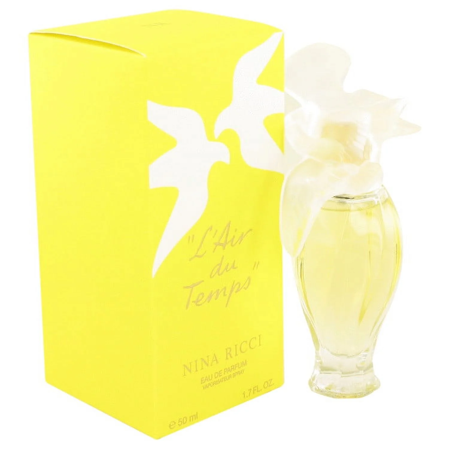 L'Air Du Temps by Nina Ricci Eau De Parfum Spray with Bird Cap 1.7 oz for Women