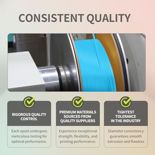 OVERTURE PLA Filament 1.75mm PLA 3D Printer Filament, 2kg Cardboard Spool (4.4lbs), Dimensional Accuracy +/- 0.02mm, Fit Most FDM Printer (Black 2-Pack)