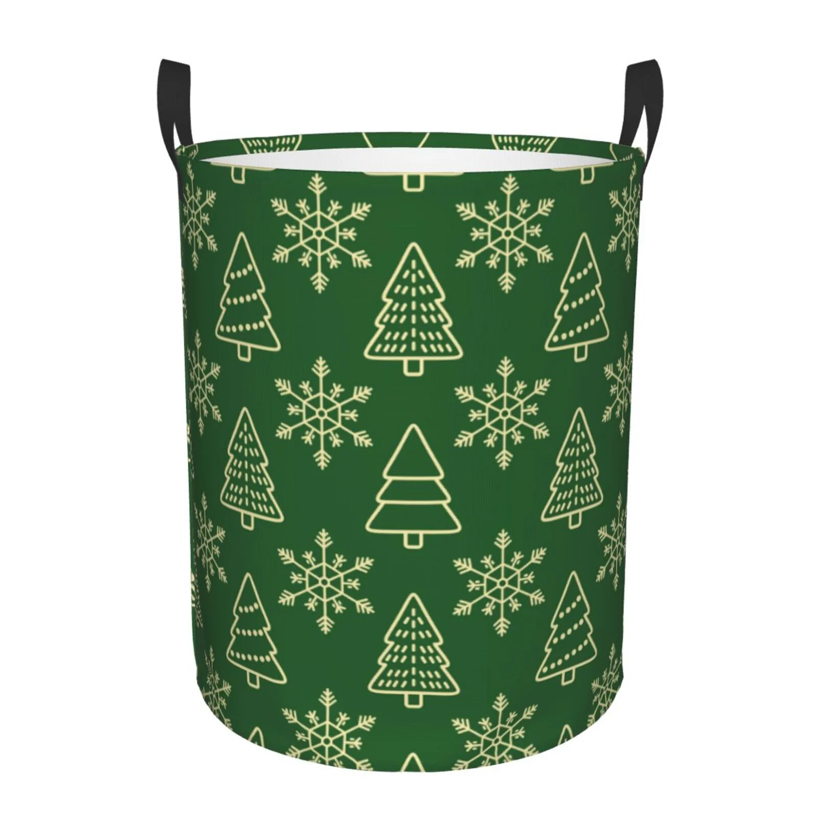 Bingfone Christmas (2) Waterproof Foldable Laundry Hamper Bucket With Handles For Storage Bin,Clothes Hamper ()