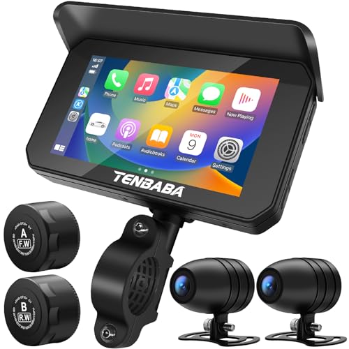 Professional Motorcycle Camera, Motorcycle Carplay & Motorcycle Android Auto, Motorcycle Dash Cam, 5