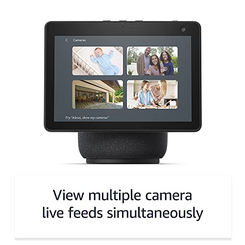 Like-New Amazon Echo Show 10 (newest model), HD smart display with premium sound, motion and Alexa, Charcoal