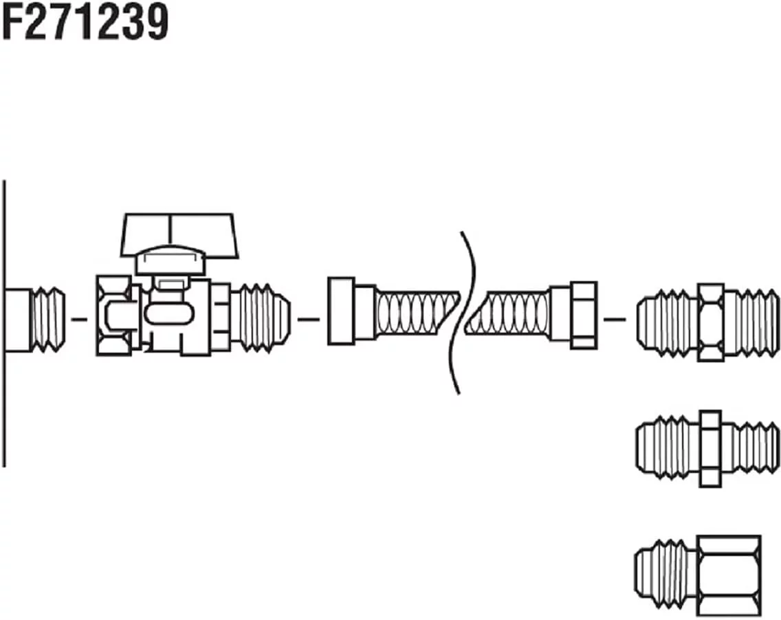 Mr. Heater F271239 One-Stop Universal Gas-Appliance Hook-Up Kit,Small