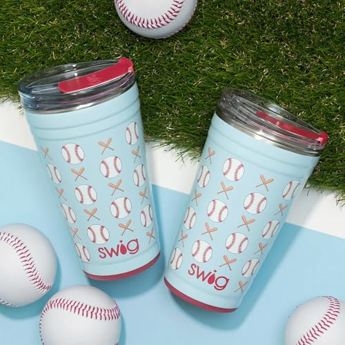 Swig Life 32oz Insulated Tumbler, Travel Coffee Tumbler with Lid, Cup Holder Friendly, Stainless Steel Travel Coffee Mug, Glitter Tumbler, Glitter Gifts (Confetti)