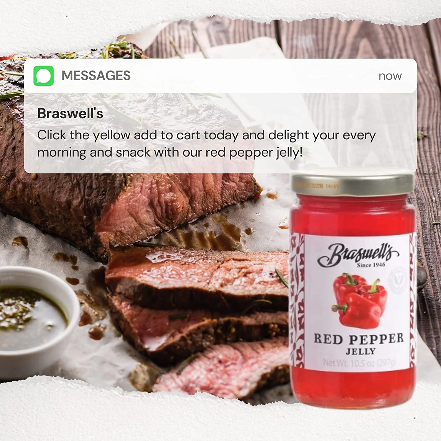 Braswell Red Pepper Jelly, 10.5 Ounce (Pack of 12)