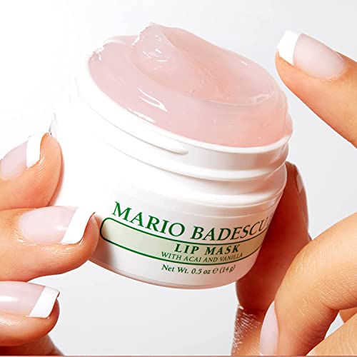 Mario Badescu Lip Mask, Overnight Lip Treatment Enriched With Skin Softening Coconut Oil and Hydrating Shea Butter