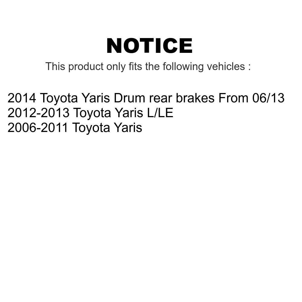 Transit Auto - Front Rear Disc Brake Rotors Ceramic Pads And Drum Kit For Toyota Yaris K8C-102541