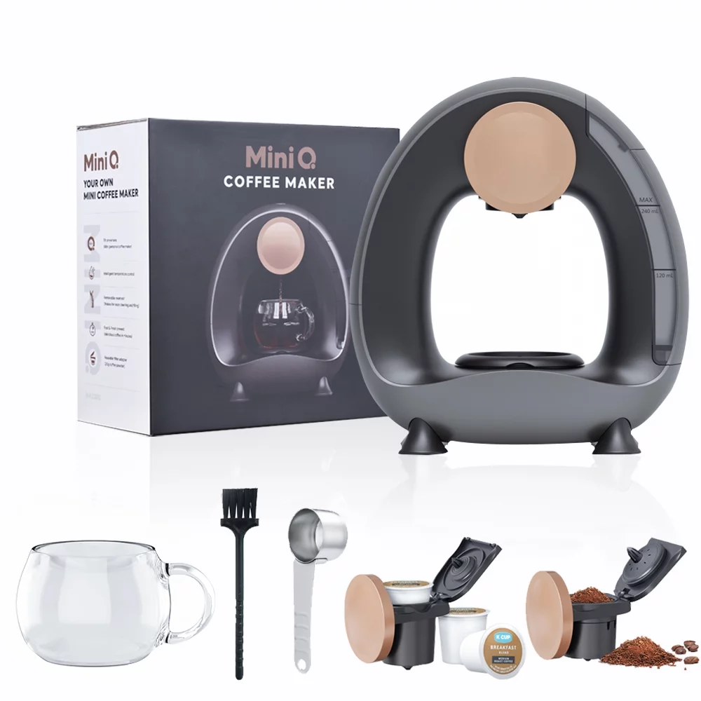 Anself Portable Semi-Automatic Coffee Maker 240ml 85 Degrees Constant Temperature 1400W Silent brewer for Coffee Powder Tea