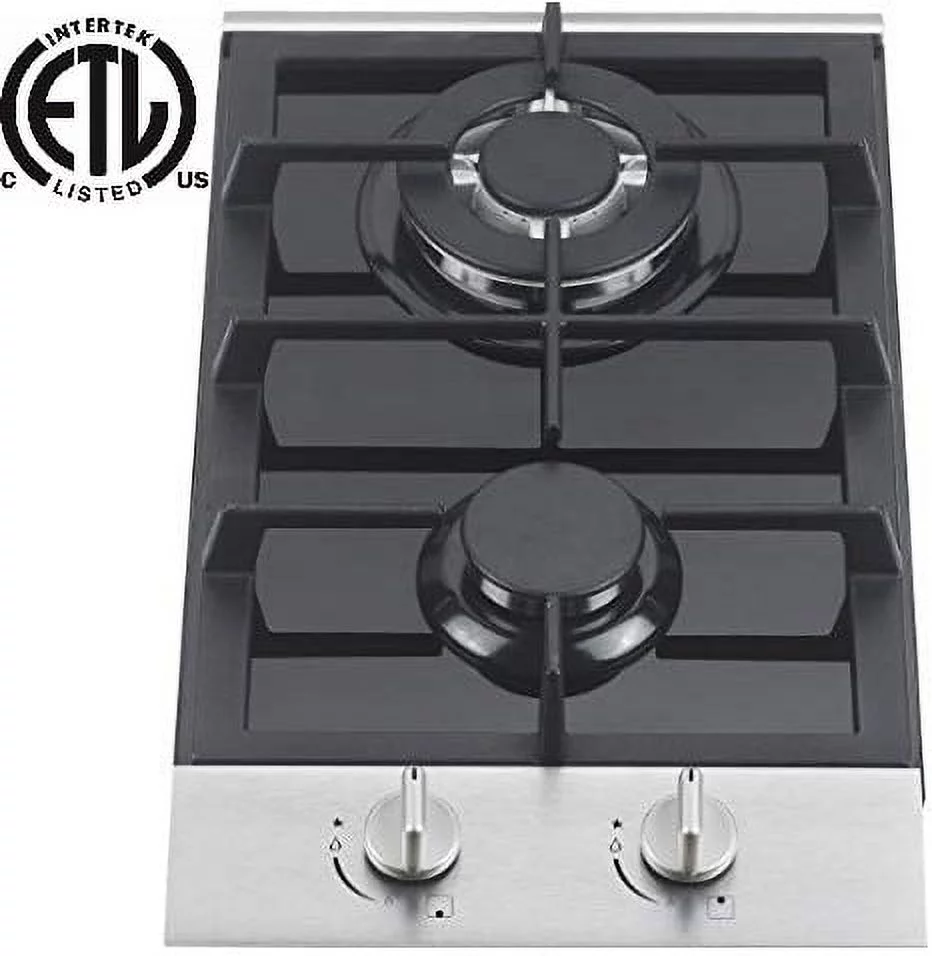 Ramblewood GC2-48P (LPG/Propane Gas) high efficiency 2 burner gas cooktop