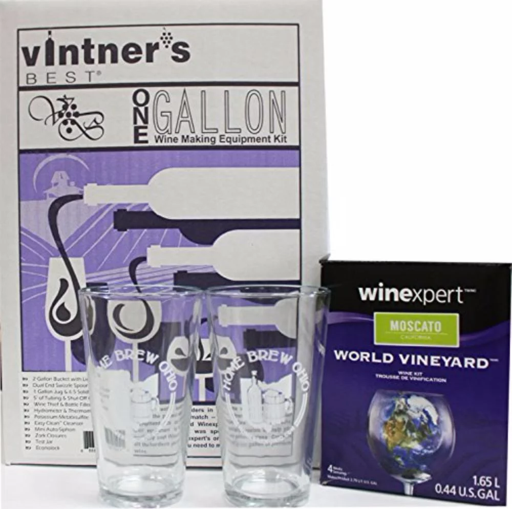 Complete One Gallon Wine Equipment and Ingredient Kit-Moscato