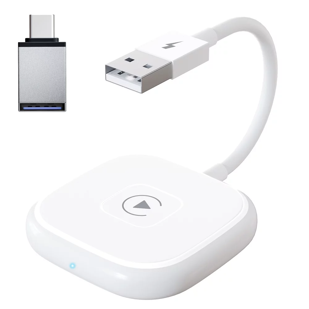 Virwir Car Adapter for Apple Cell Phone Carplay Original Car Wired to Wireless Smart Box (Please Check If It Fits Your Car Before Purchasing!!!)
