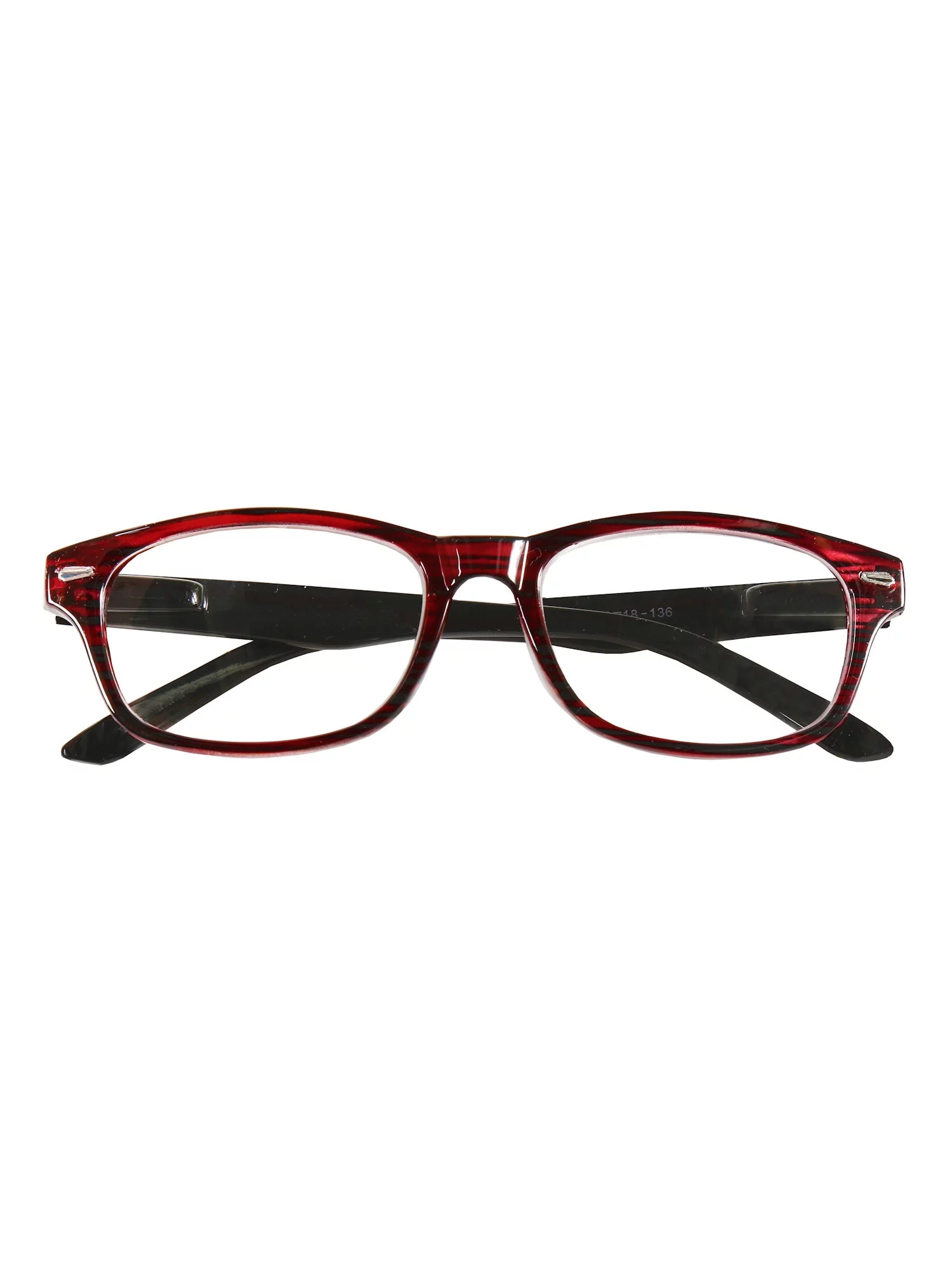 Cougar Womens Metro Reading Glasses, Fashion Readers Up To +6.0 Magnification - Burgundy - Magnification 5.0