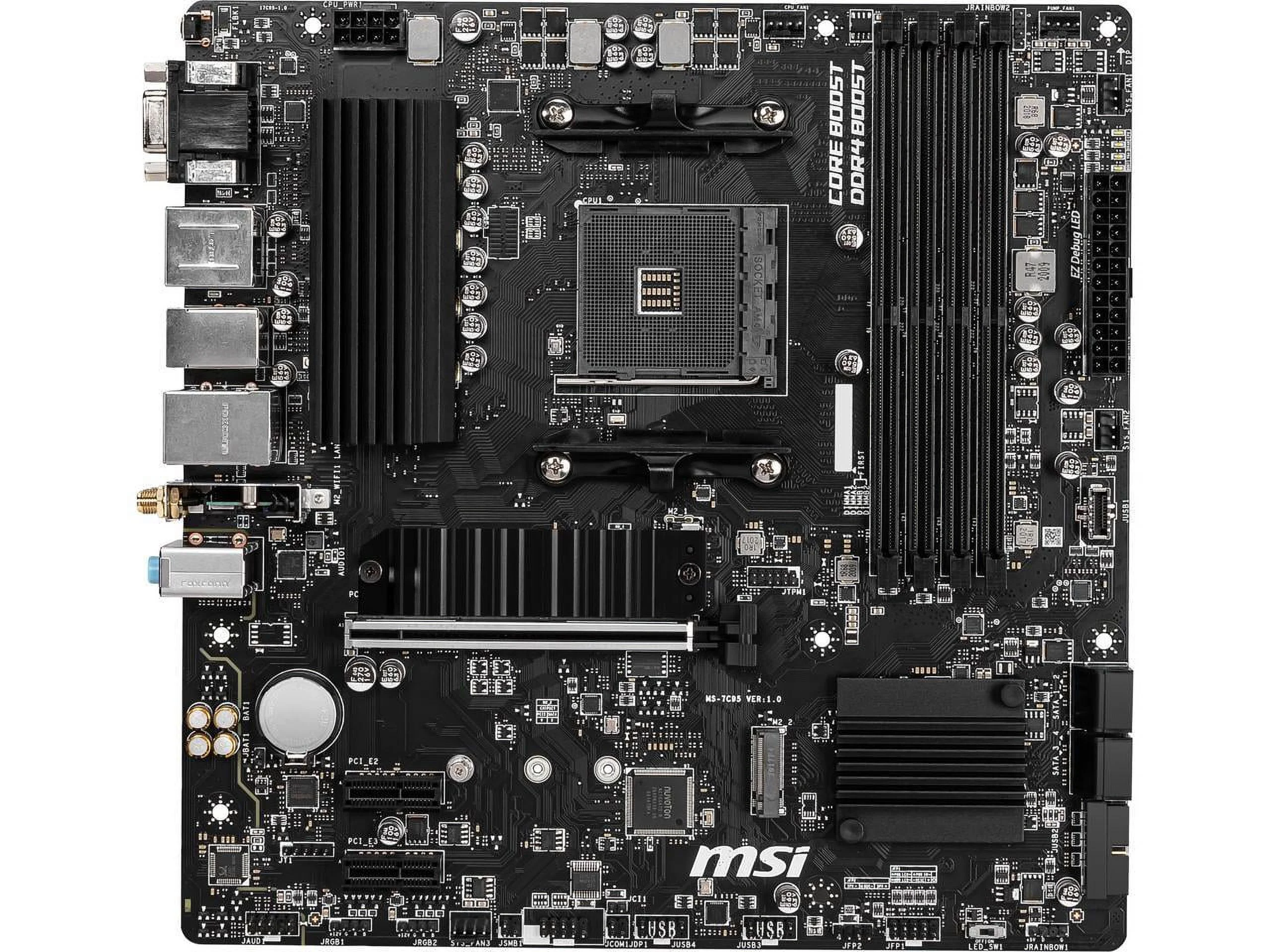 MSI PRO B550M PRO-VDH WIFI AM4 AMD B550 SATA 6Gb/s USB 3.0 Micro ATX AMD Motherboard