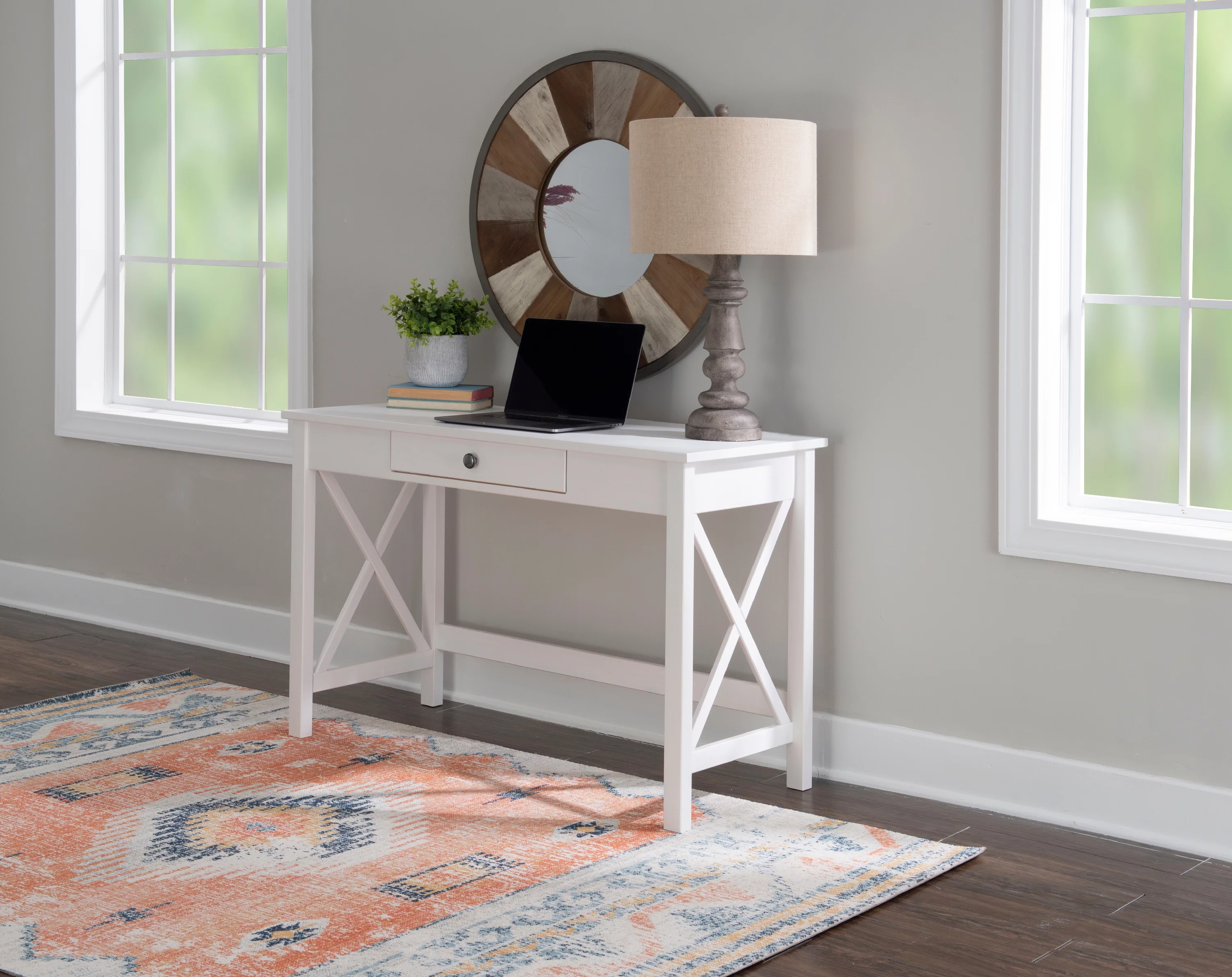 Linon Edmiston Single Drawer Writing Desk, 46