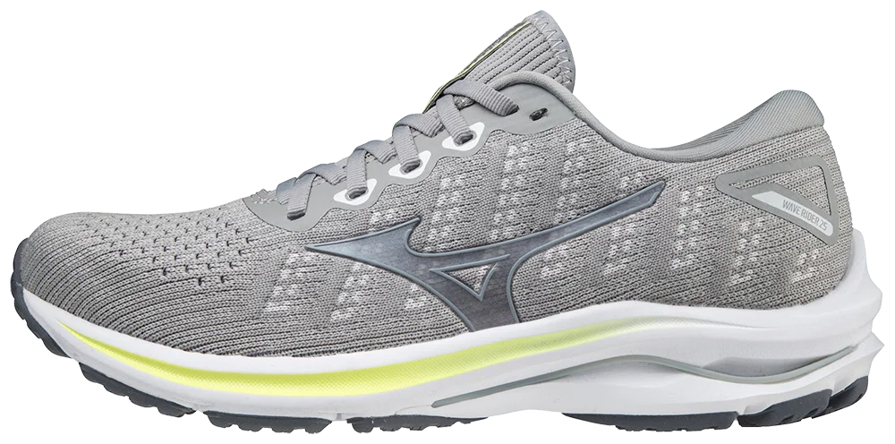 Mizuno Women's Wave Rider 25 Waveknit™ D, Size 6, Harbor Mist-Silver (Hm73)