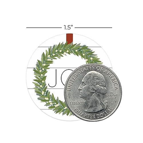 Brown Kraft Holiday Pine Stickers / 500 Classic Christmas Stickers / 6 Alternating Rustic Winter Holiday Labels / 1.5