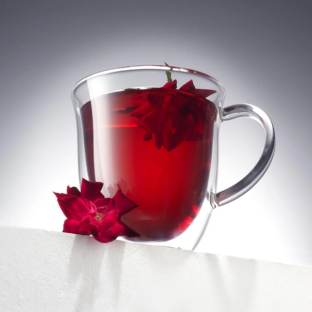 JoyJolt Glass Double Wall Insulated Coffee Tea Mug (Set of 2) 13.5 oz