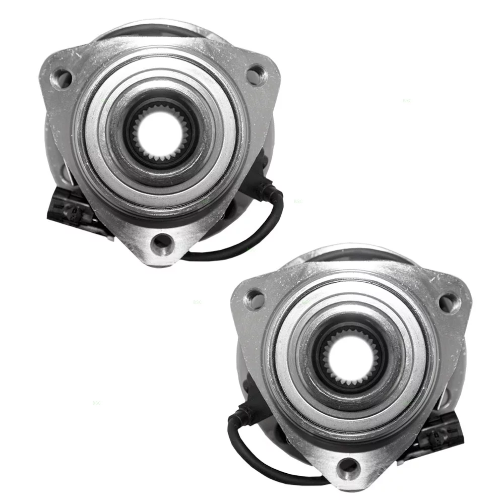 Brock Replacement Set Front Hubs and Wheel Bearings Compatible with Blazer Jimmy Envoy Bravada Hombre S10 Sonoma 4-Wheel Drive 12413045 Fits select: 1998-2003 CHEVROLET S TRUCK S10