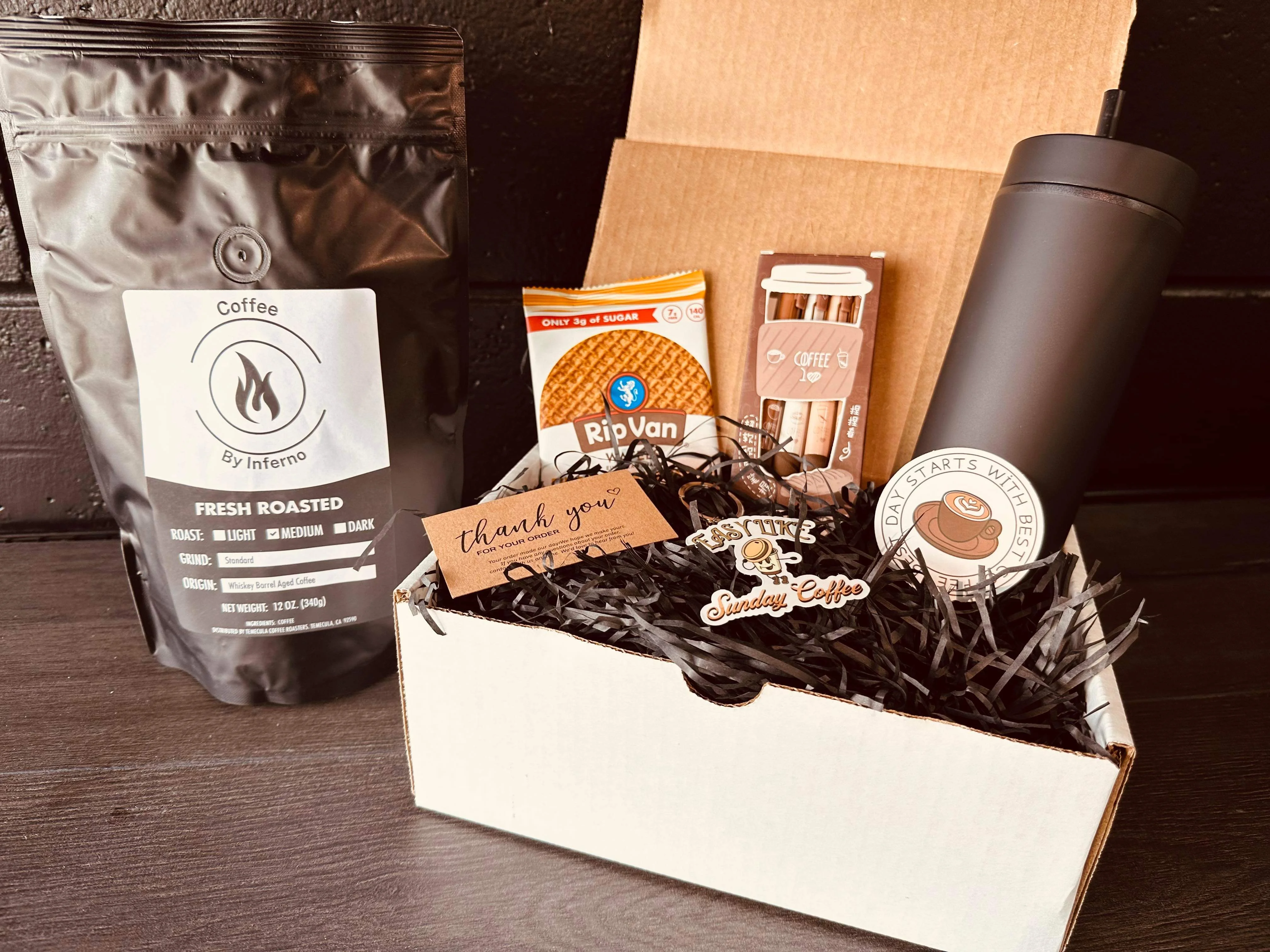 Coffee By Inferno Premium Gift Box with Gourmet Coffee
