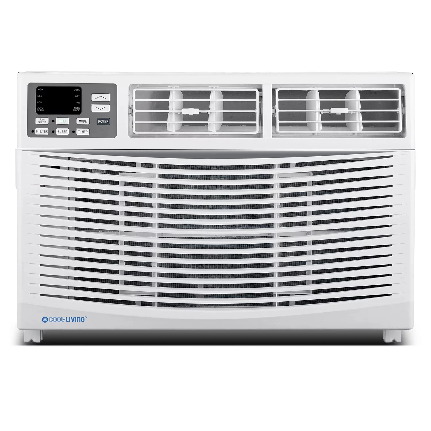 Cool Living 10,000-BTU 115-Volt Window Air Conditioner with LCD Display and Remote, White