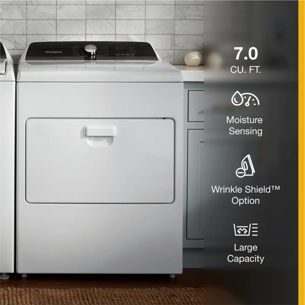 WHIRLPOOL WGD5010LW  TOP LOAD MATCHING GAS DRYER White