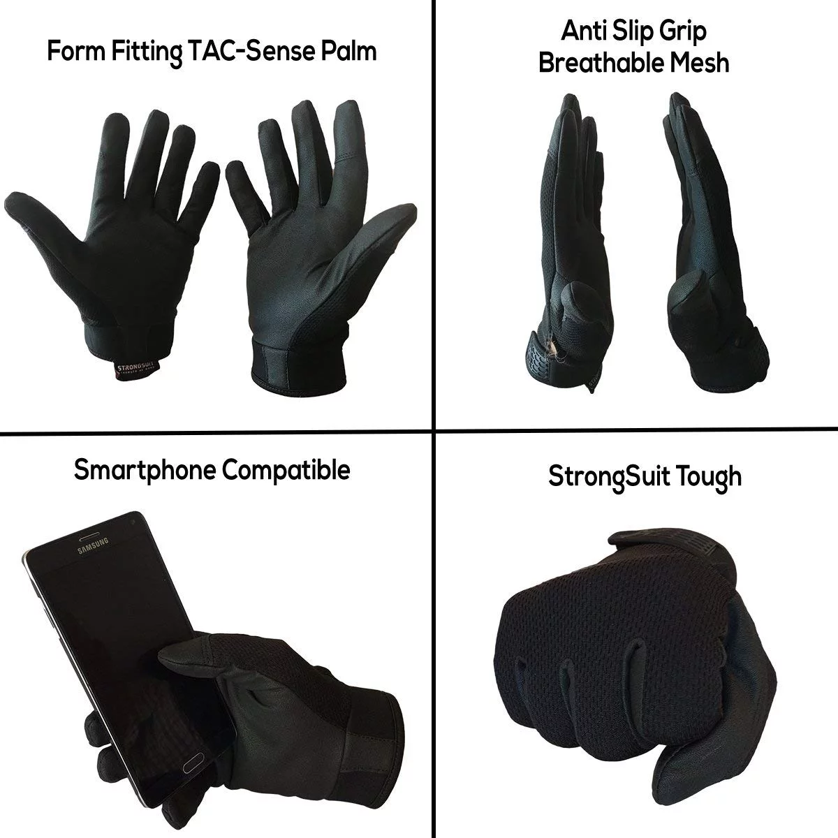 StrongSuit Second Skin Black Glove Small