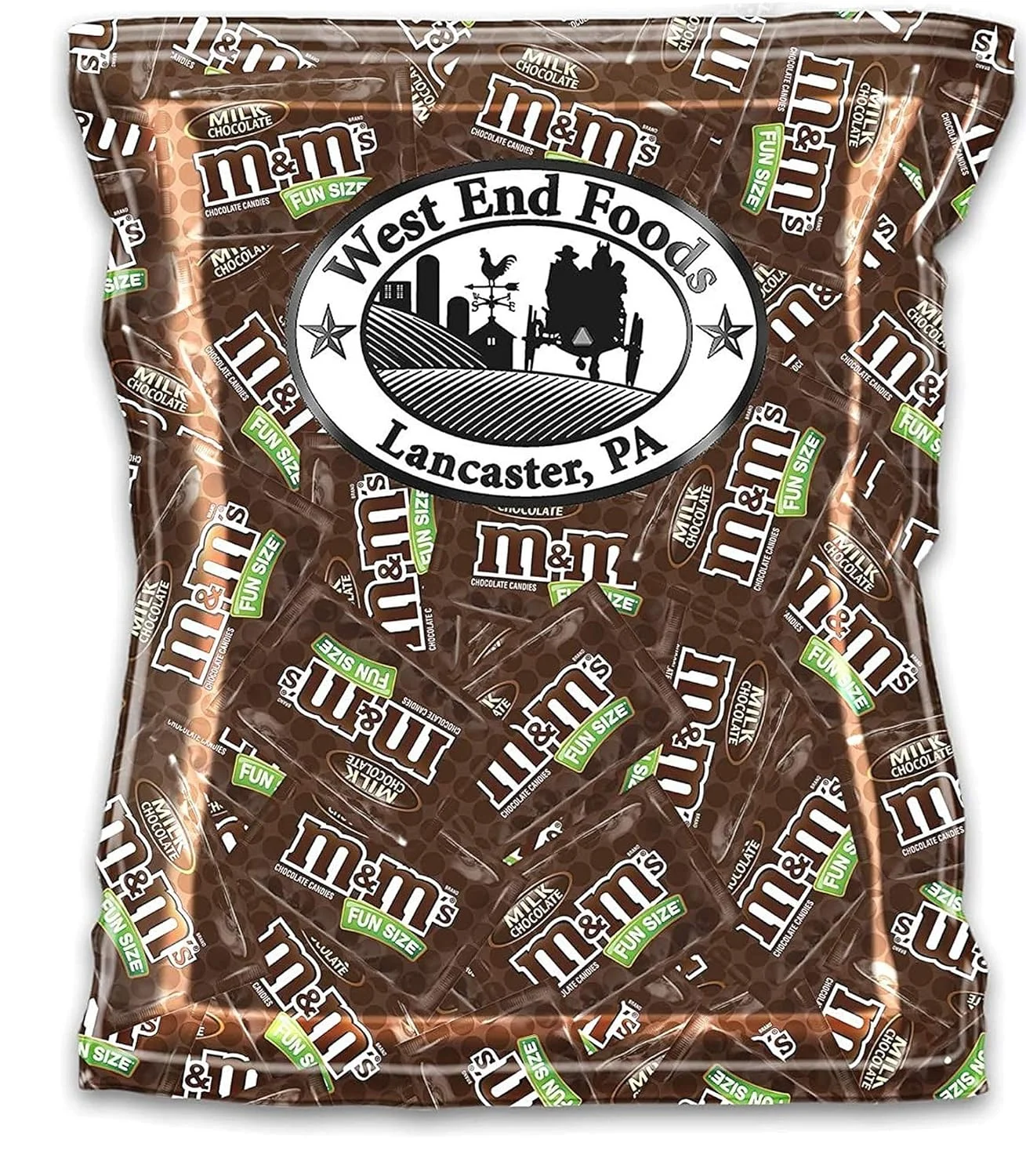 4 Pound Bag Bundle Of M& Fun Size Milk Chocolate Bulk