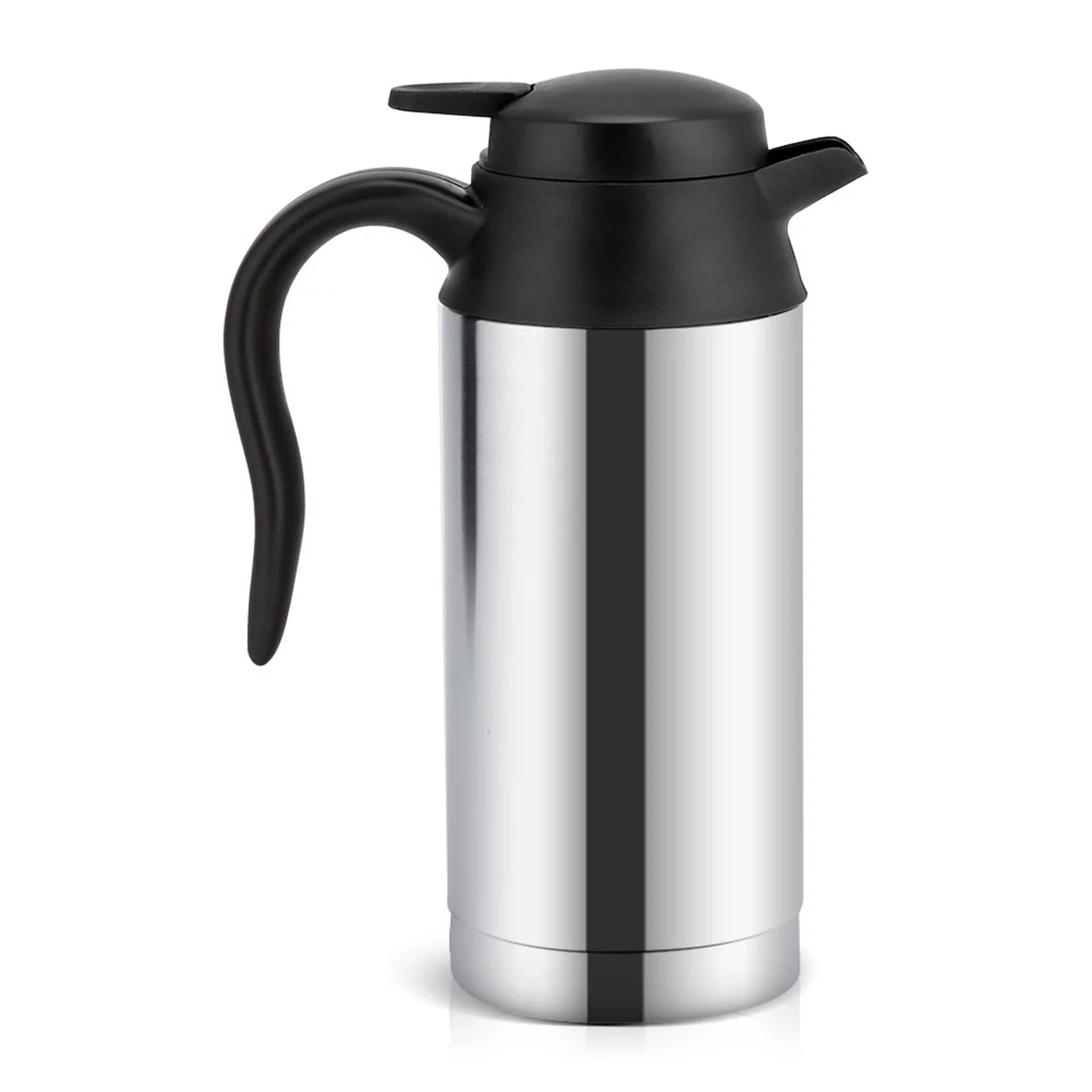 Regun Car Electric Bottle,12V 750ml Stainless Steel Electric Car Kettle Heating Cup Coffee Mug Travel Water Bottle