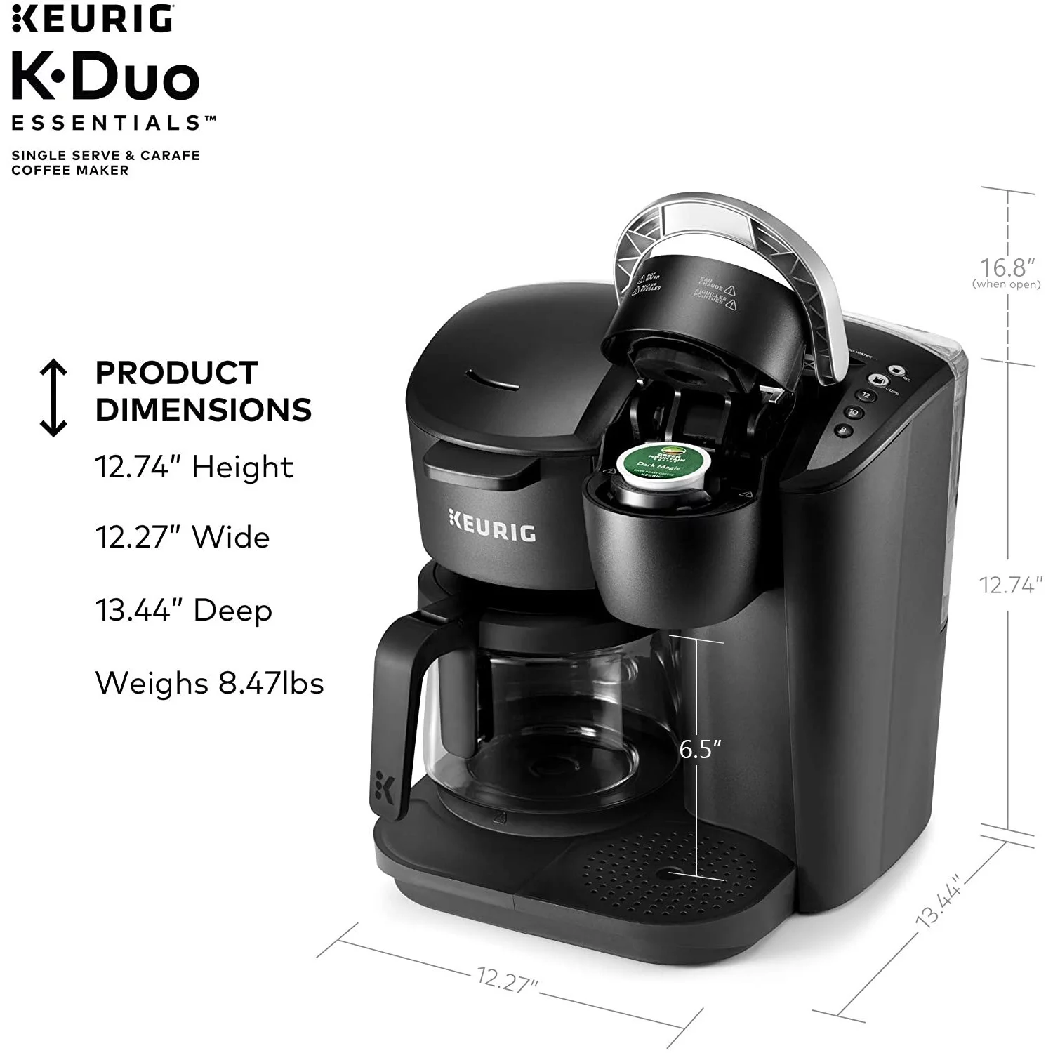 Keurig K-Duo Essentials Single Serve & Carafe Coffee Maker