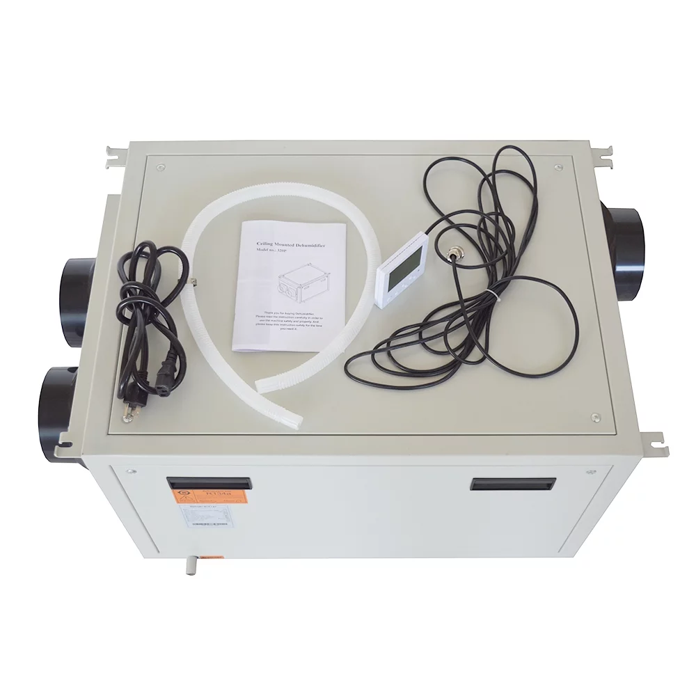 PreAsion Ceiling Dehumidifier Household Basement Dehumidifier Suspended Dryer 1200m³/h 110V 2200W