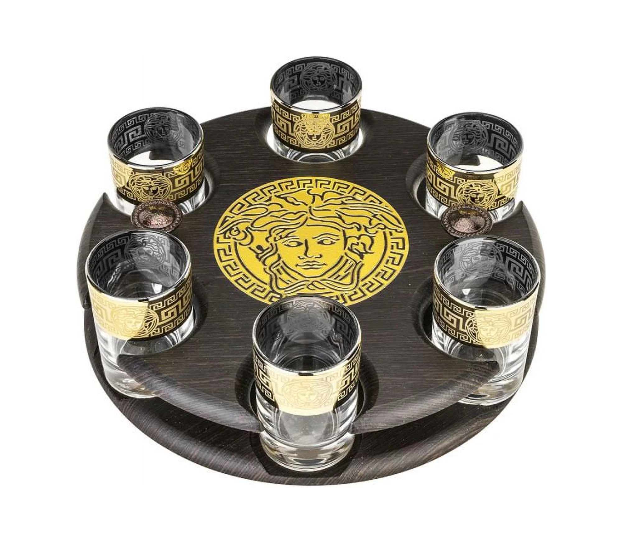Glasstar GS01167 Versailles Bar Set 6 Shot Glasses with Stand