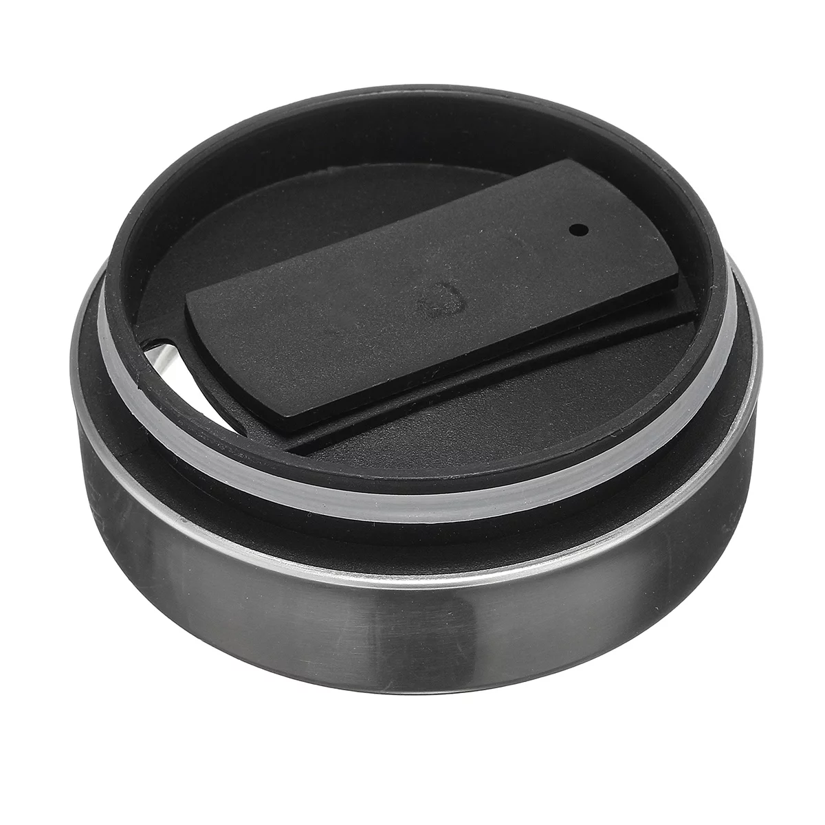 Stainless Steel 12V 500ml Car Auto Heating Cup, Electric Insulated Coffee Mug Kettle Boiler Water Heater Thermoses Vehicle Coffee Maker Tea Pot Travel Heater Cup Bottle, with Anti-Spill Lid