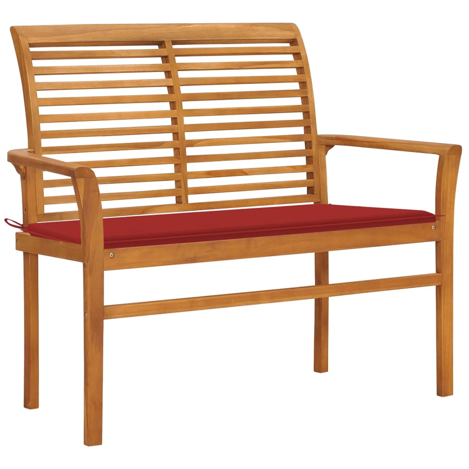 Aibecy Patio Bench with Red Cushion 44.1