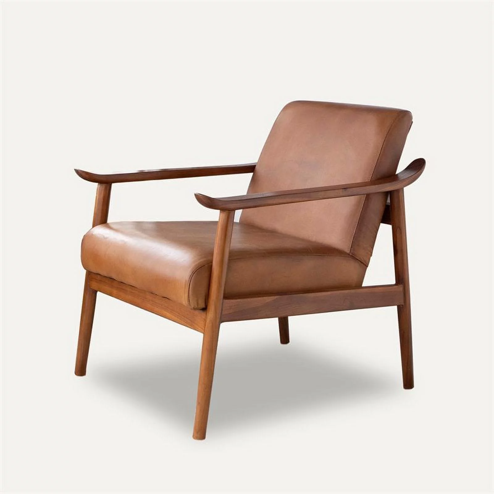 Mid Century Modern Harmony Leather arm chair