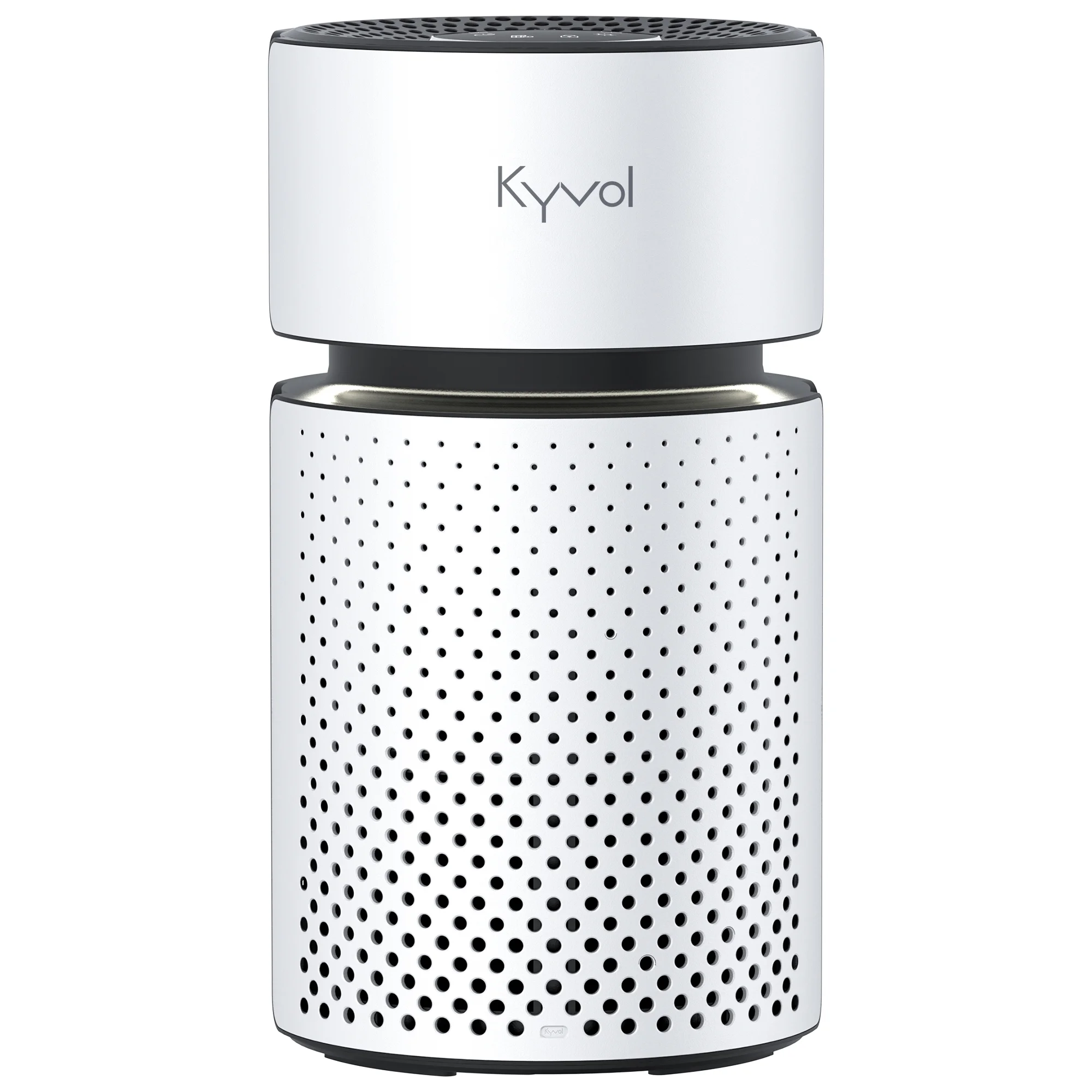 Kyvol Washable Pre-filter Air Purifier, 215 Sq. Ft P5 HEPA, Advanced 3-Stage Filtration System Air Cleaner, Quiet Operation Exquisite and Portable for Home White