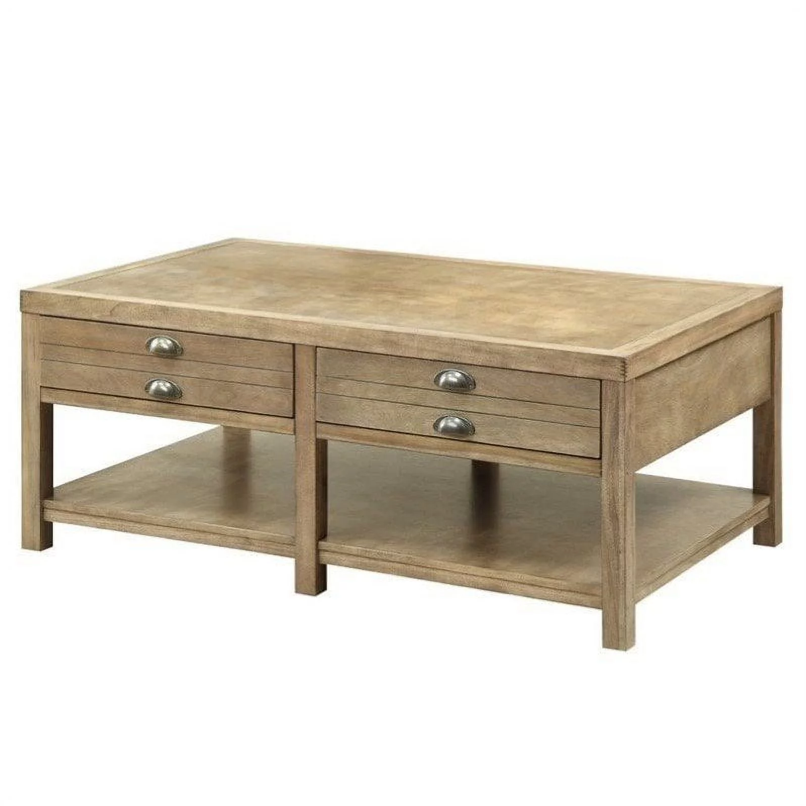 Coaster Home Furnishings Rosenberg 2-Drawer Coffee Table Light Oak