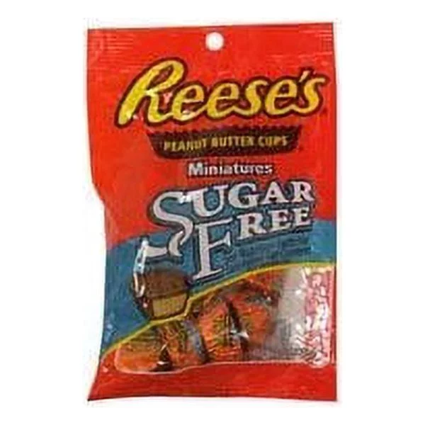 Hershey's Sugar Free Reese's Peanut Butter Cups Miniatures Original (Pack of 24)