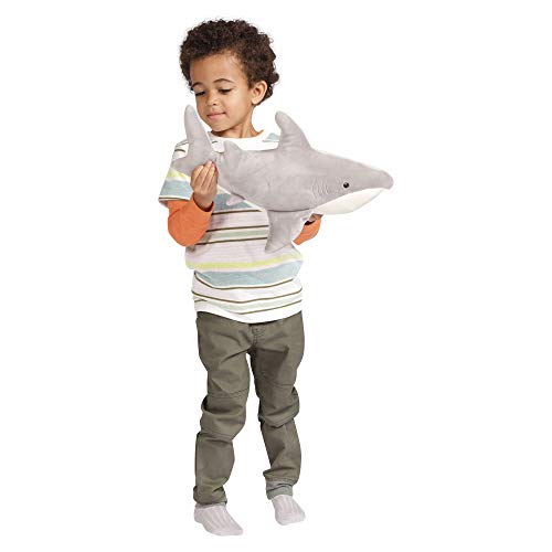 Manhattan Toy Snarky Sharky Velveteen Sea Life Toy Shark Stuffed Animal, 16