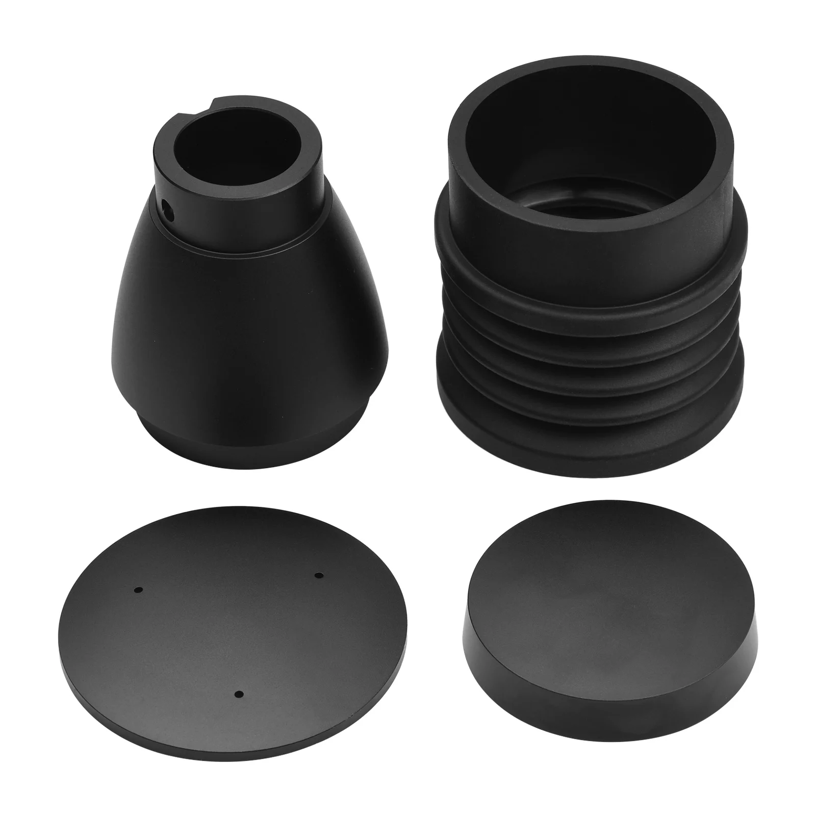 Aluminum Alloy Single Dose Hopper with Silicone Bellow Coffee Grinder Accessories Replacement for Eureka Mignon Manuale/ Silenzio/ Specialita/ Perfetto/ Classico/ Filtro/ Grono/ Brew Pro Cof